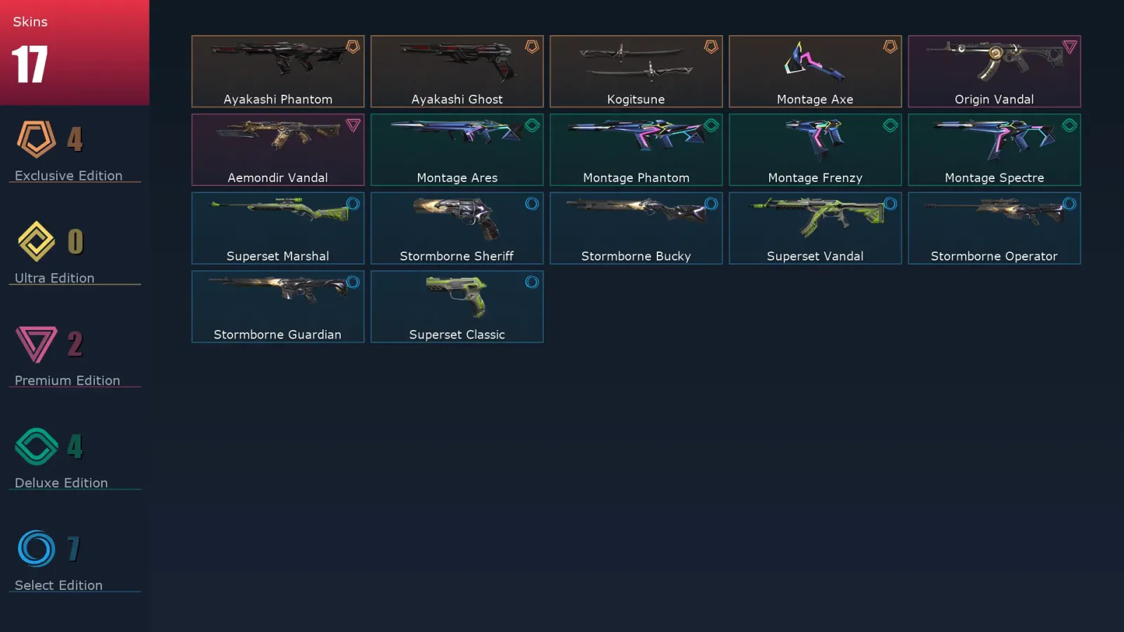 [Valorant] | EU | Level 1 | Immortal 1 | 11 Agents | 17 Skins — Valorant account