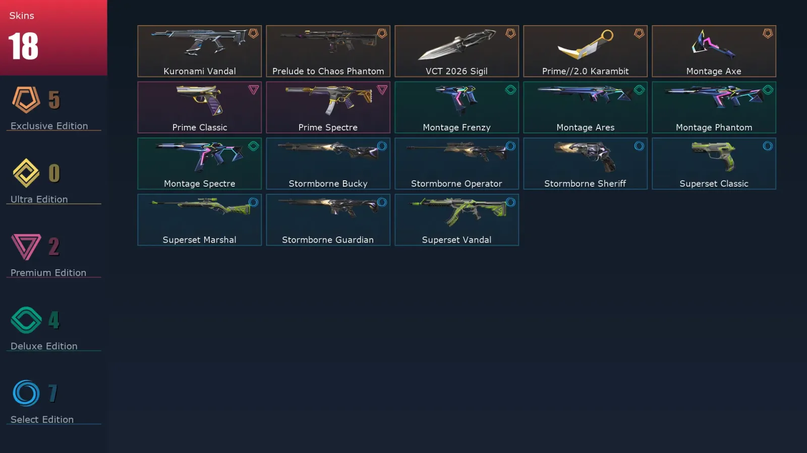 [Valorant] | EU | Level 48 | Ascendant 3 | 17 Agents | 18 Skins — Valorant account