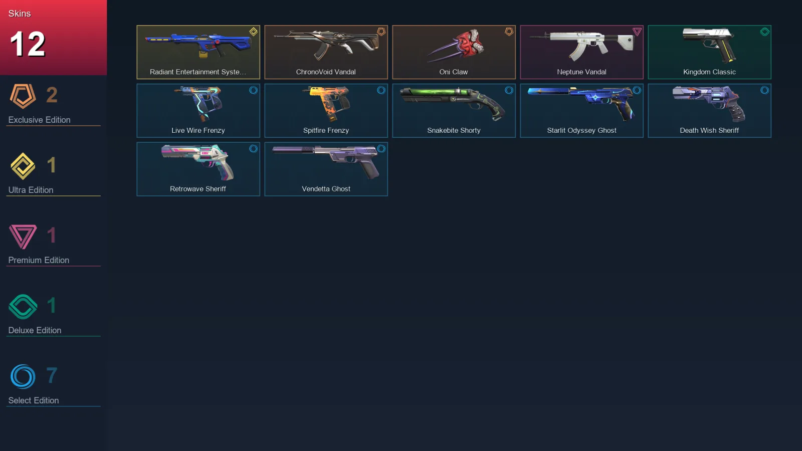 LA | Lv156 | Unranked | 12 Skin | 24 Agent | 67 Buddy