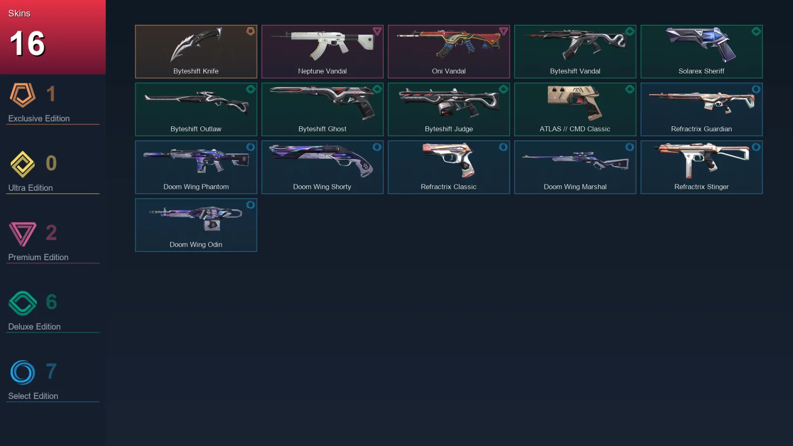 AP | Lv85 | Unranked | 16 Skin | 25 Agent | 28 Buddy — Valorant account