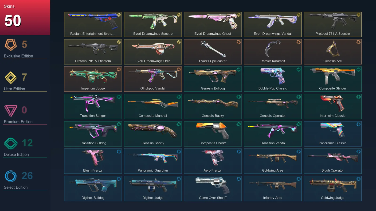 AP | Lv152 | Unranked | 50 Skin | 27 Agent | 91 Buddy — Valorant account