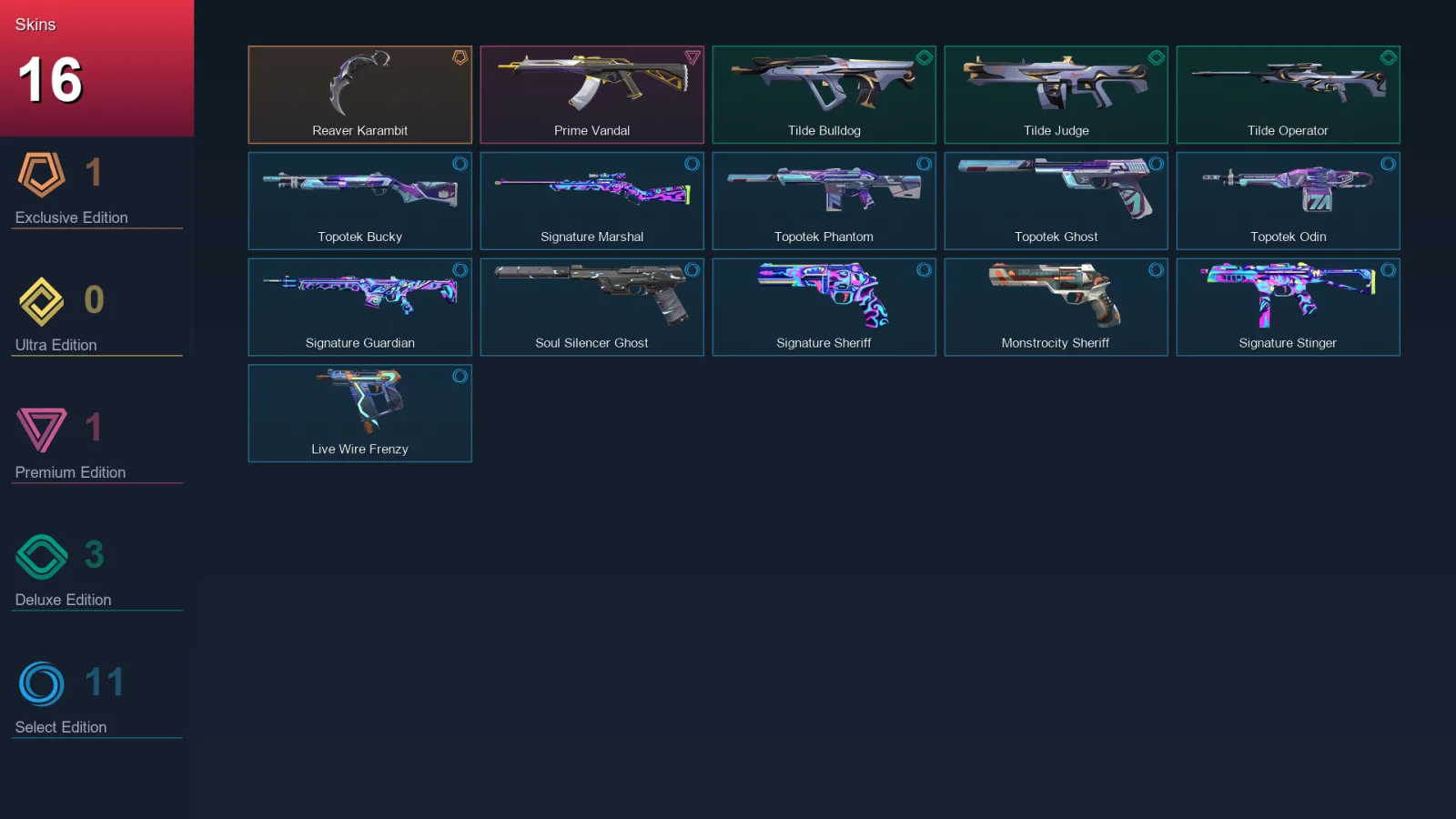 LA | Lv53 | Unranked | 16 Skin | 29 Agent | 35 Buddy — Valorant account