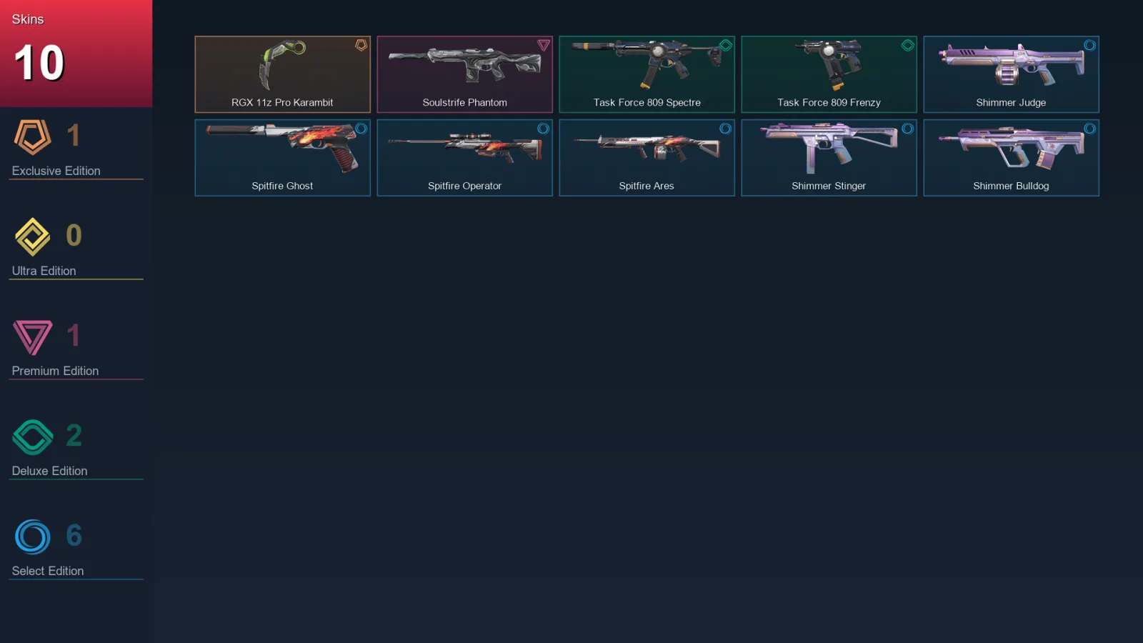 EU | Lv31 | Unranked | 10 Skin | 11 Agent | 18 Buddy