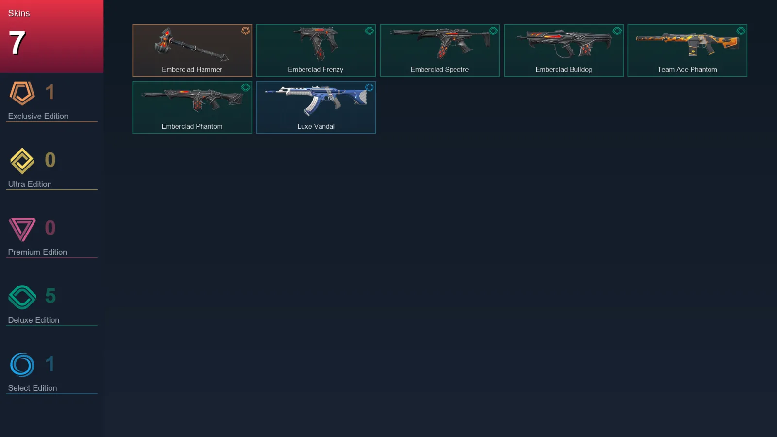 EU | Lv11 | Unranked | 7 Skin | 9 Agent | 3 Buddy