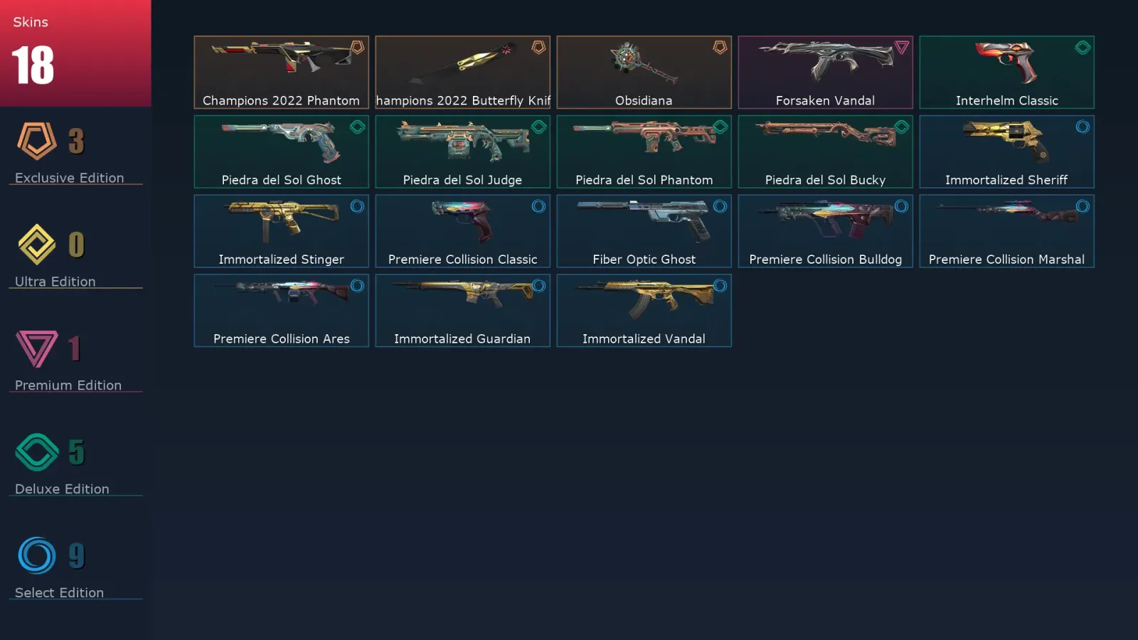 [Valorant] | EU | Level 81 | 22 Agents | 18 Skins — Valorant account