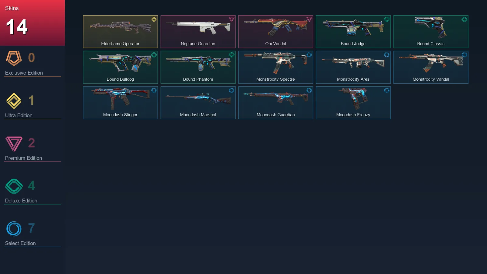 EU | Lv55 | Unranked | 14 Skin | 23 Agent | 31 Buddy