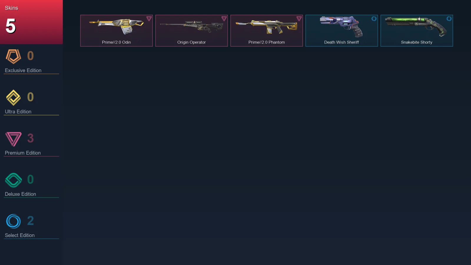 EU | Lv88 | Unranked | 5 Skin | 23 Agent | 44 Buddy