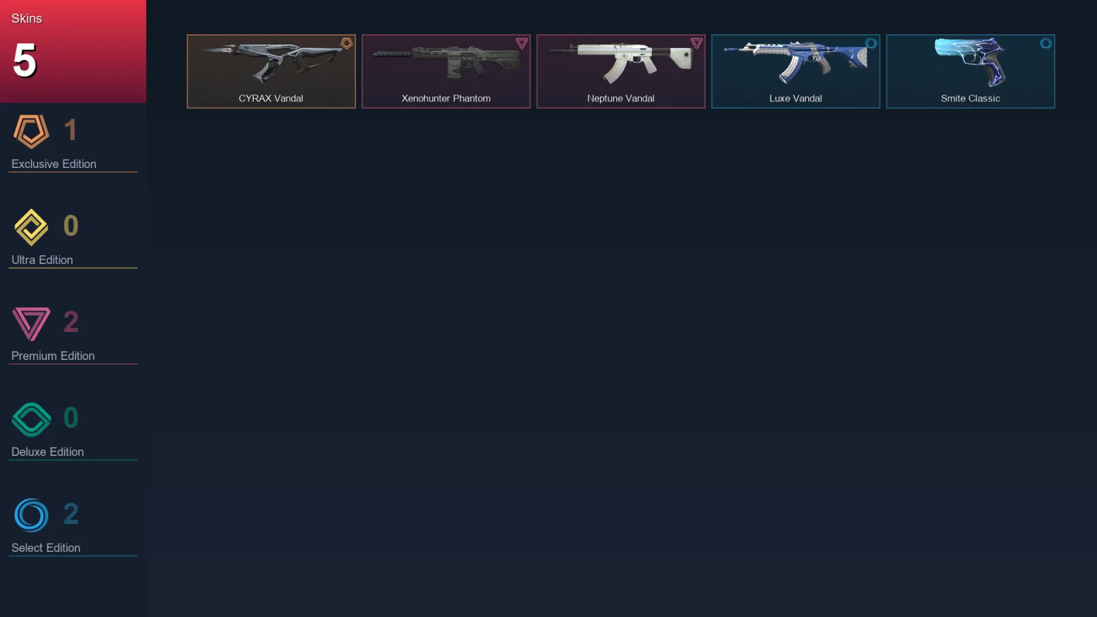 EU | Lv40 | Unranked | 5 Skin | 11 Agent | 12 Buddy