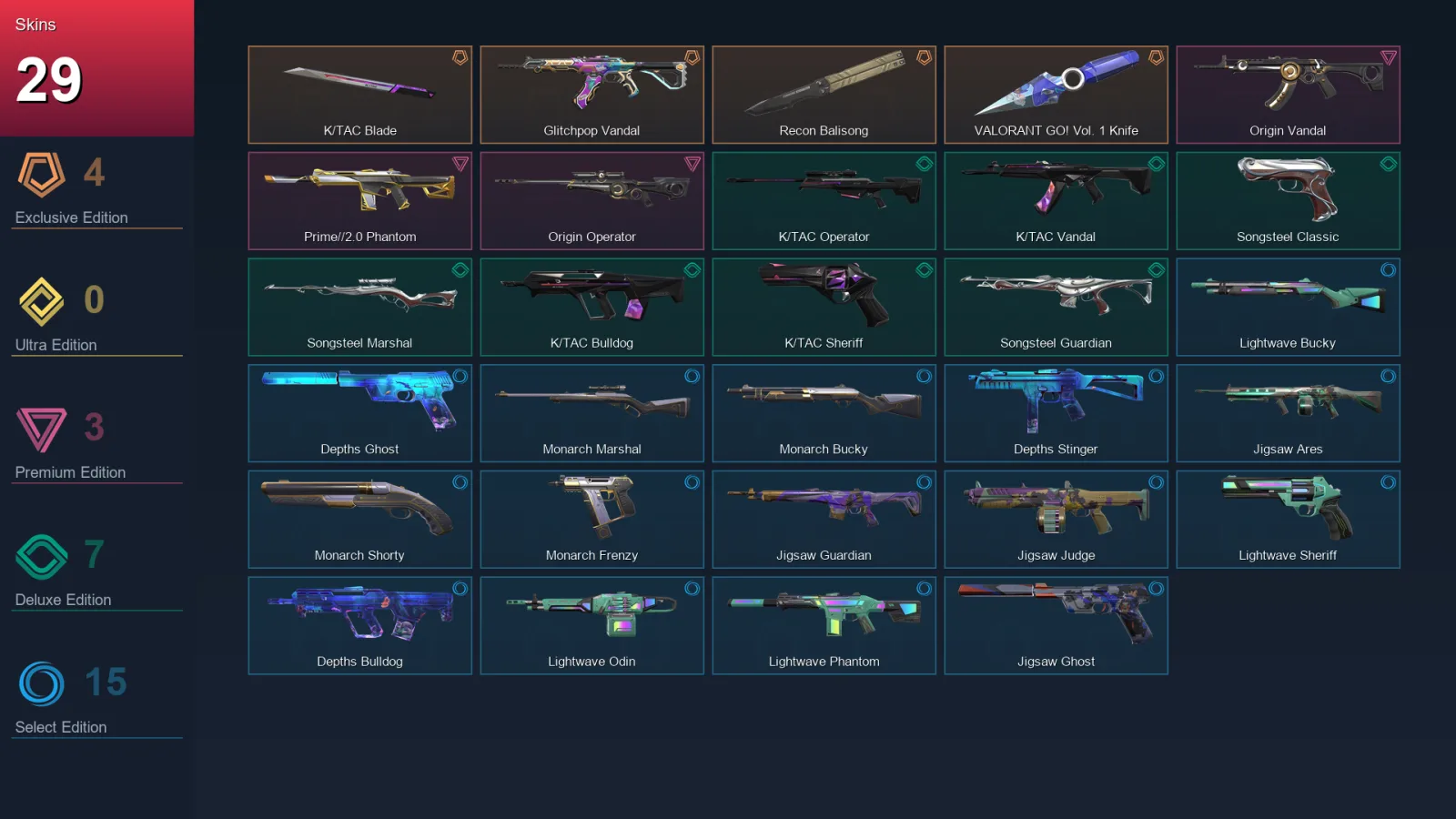 EU | Lv40 | Unranked | 29 Skin | 15 Agent | 27 Buddy — Valorant account