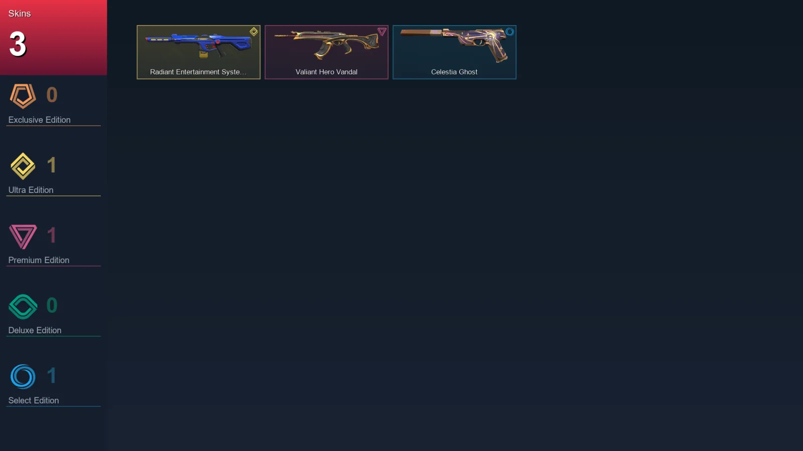 AP | Lv82 | Unranked | 3 Skin | 21 Agent | 41 Buddy