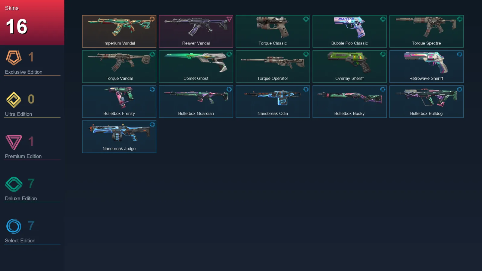 BR | Lv120 | Unranked | 16 Skin | 27 Agent | 34 Buddy