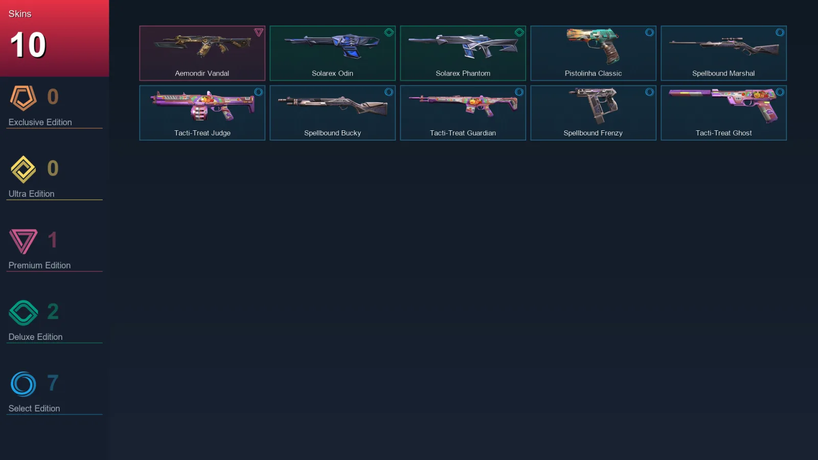 EU | Lv59 | Unranked | 10 Skin | 19 Agent | 41 Buddy
