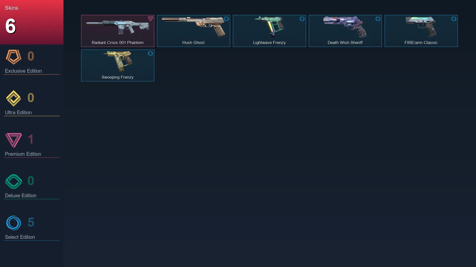AP | Lv94 | Unranked | 6 Skin | 15 Agent | 34 Buddy