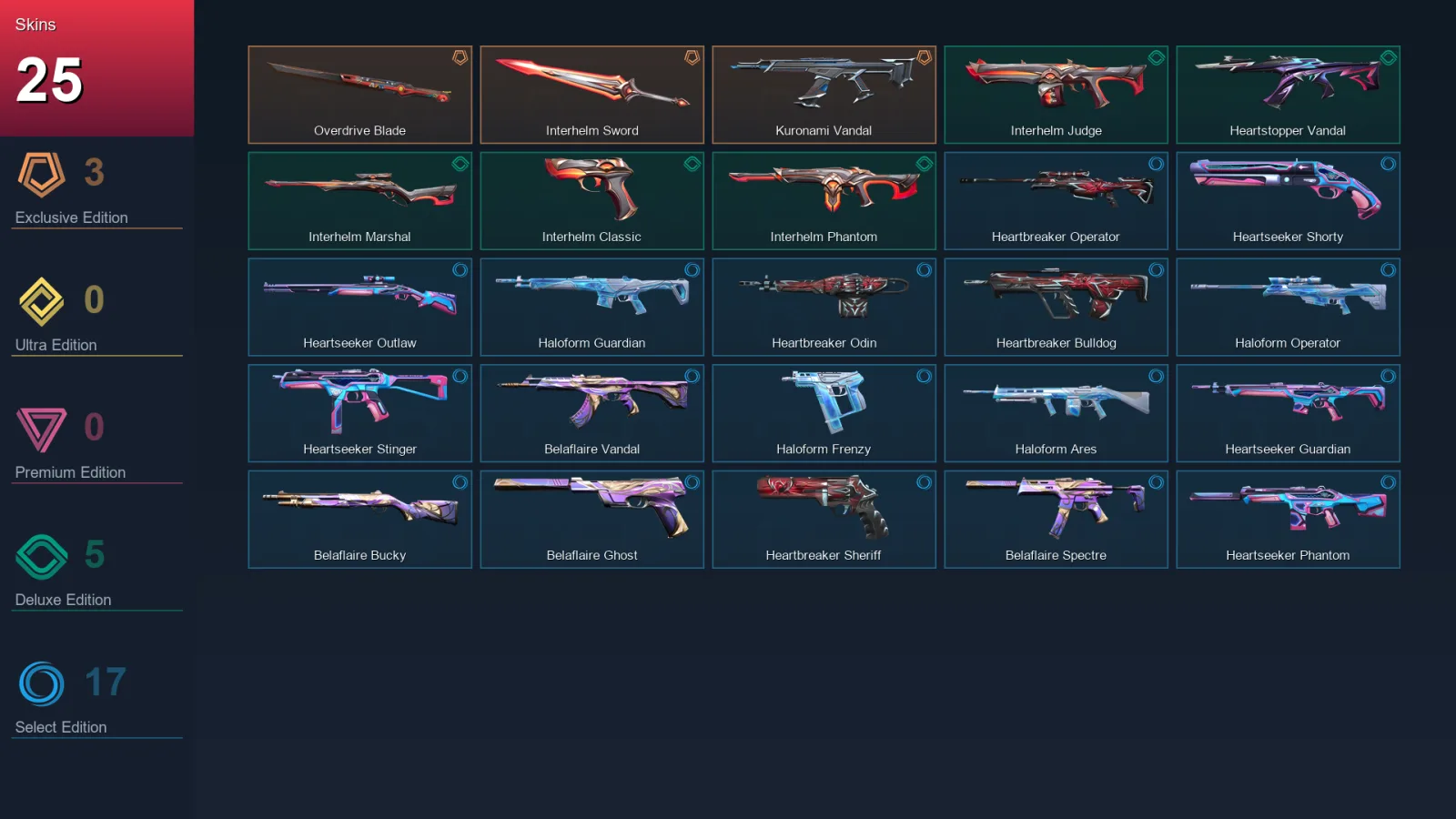 NA | Lv45 | Unranked | 25 Skin | 16 Agent | 26 Buddy — Valorant account