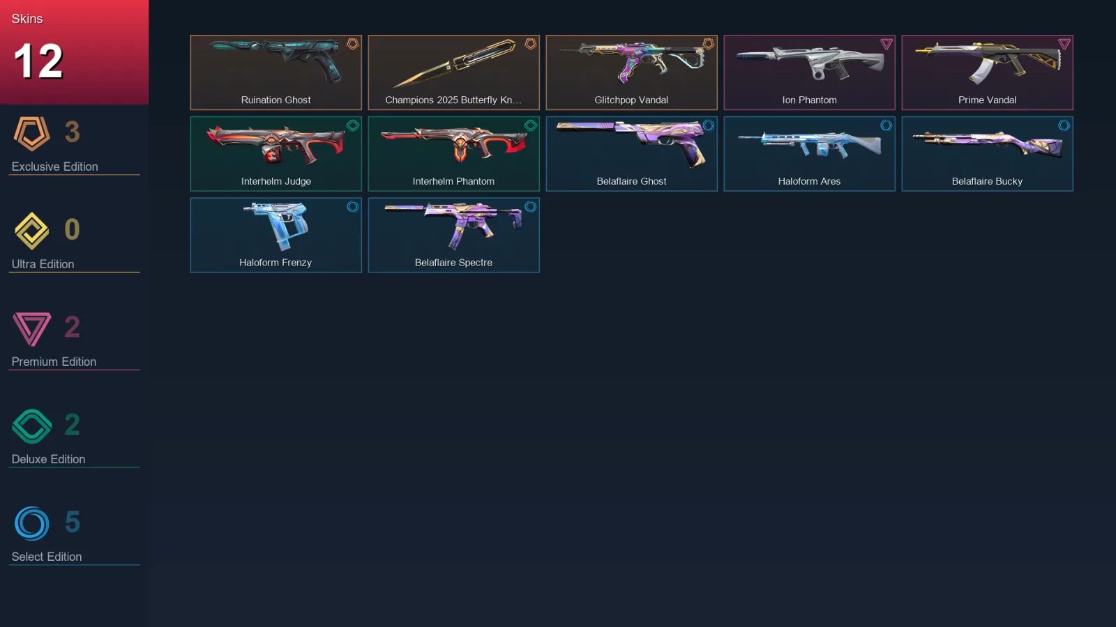 EU | Lv29 | Unranked | 12 Skin | 12 Agent | 17 Buddy