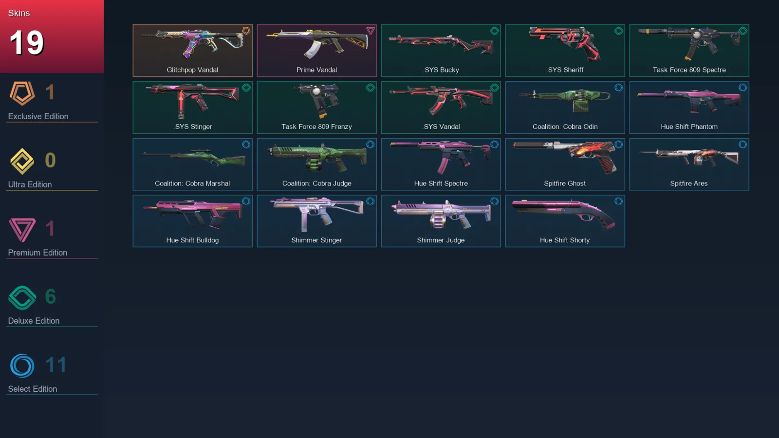 AP | Lv39 | Unranked | 19 Skin | 16 Agent | 22 Buddy — Valorant account