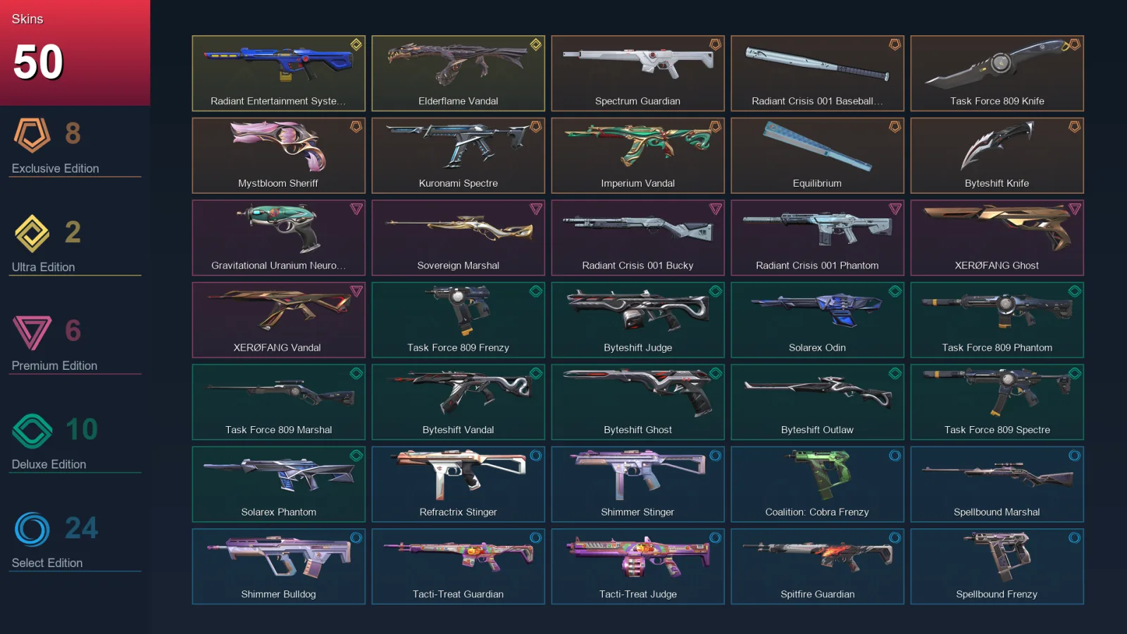 AP | Lv104 | Unranked | 50 Skin | 27 Agent | 63 Buddy