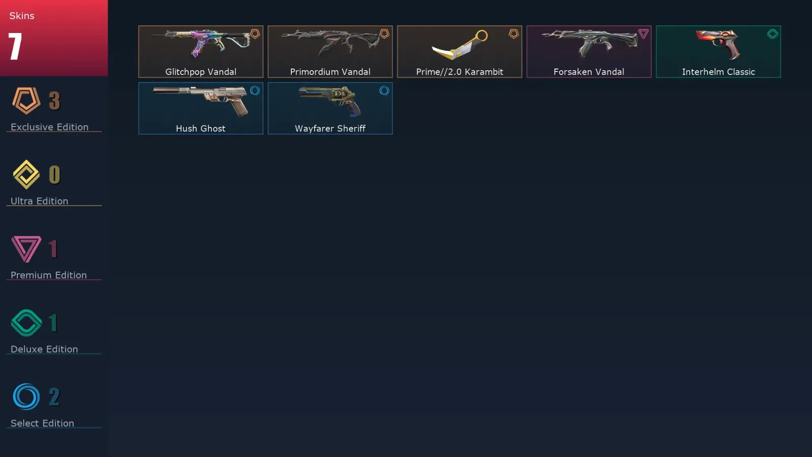 [Valorant] | EU | Level 101 | 26 Agents | 7 Skins