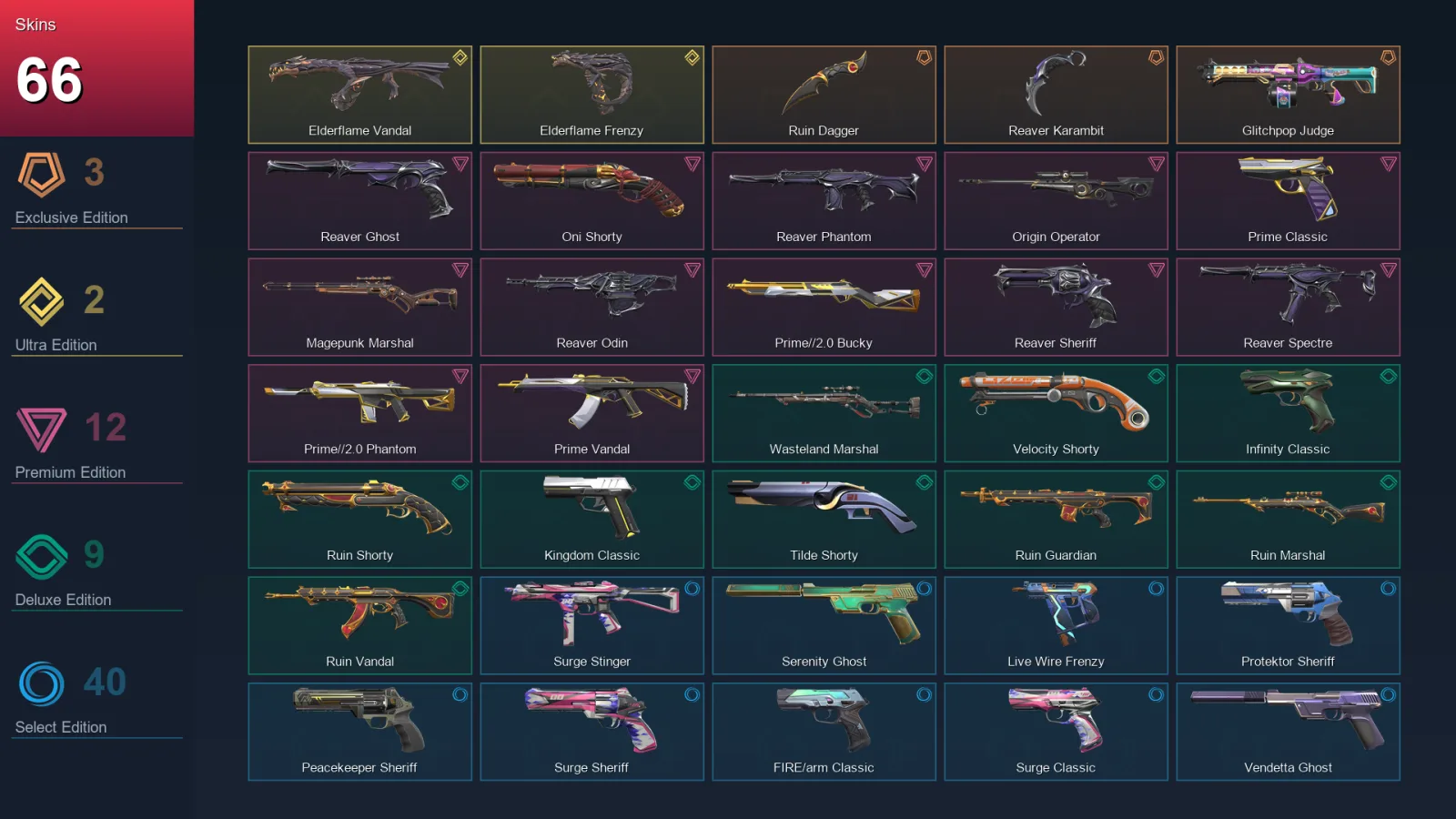 NA | Lv350 | Unranked | 66 Skin | 23 Agent | 142 Buddy