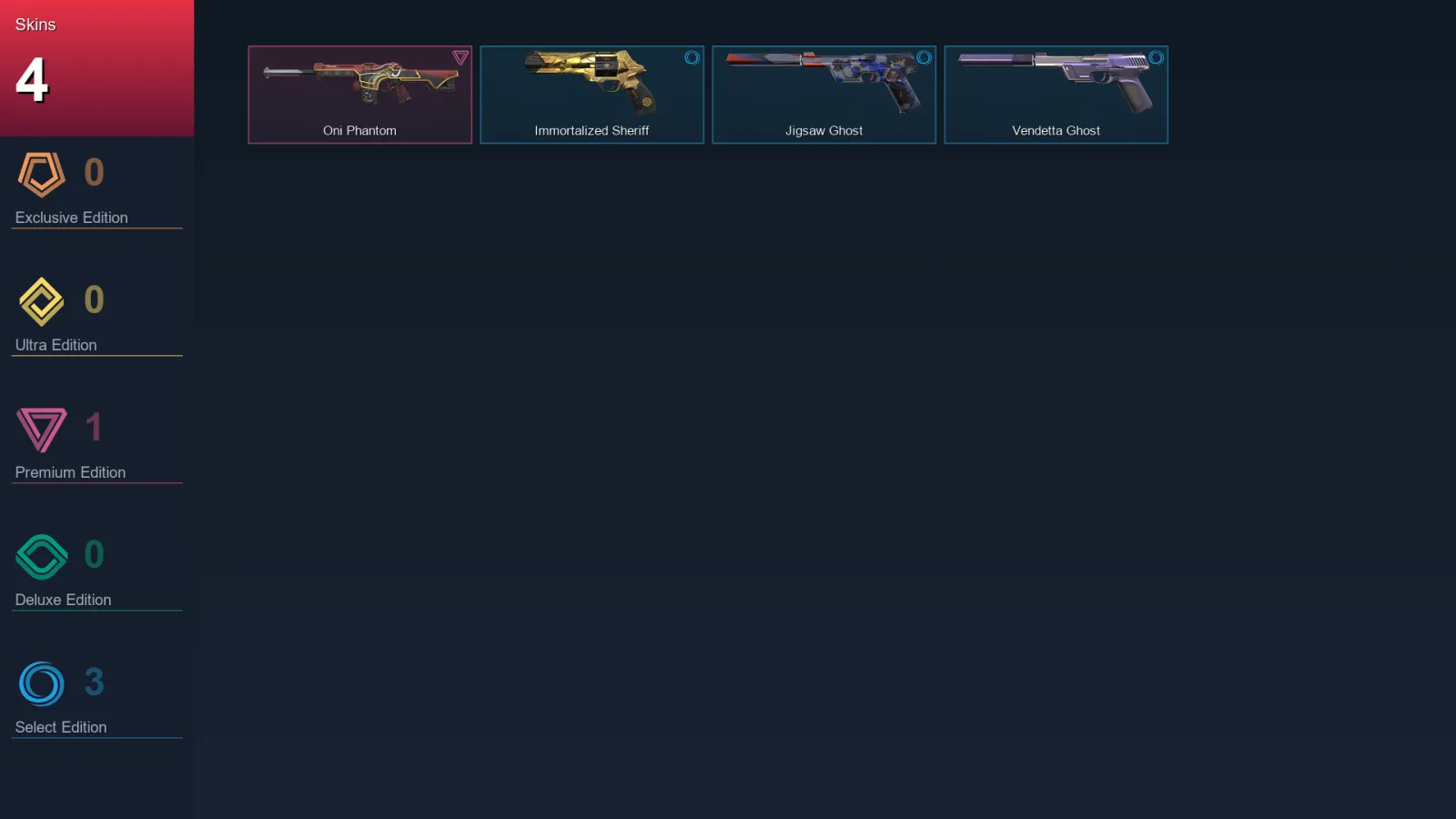 AP | Lv136 | Unranked | 4 Skin | 28 Agent | 62 Buddy