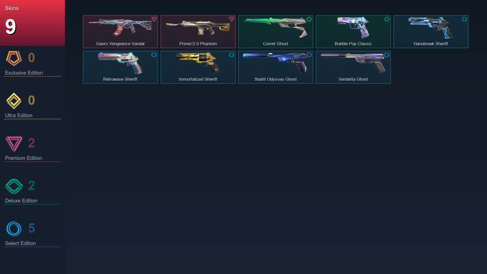 LA | Lv178 | Unranked | 9 Skin | 27 Agent | 73 Buddy