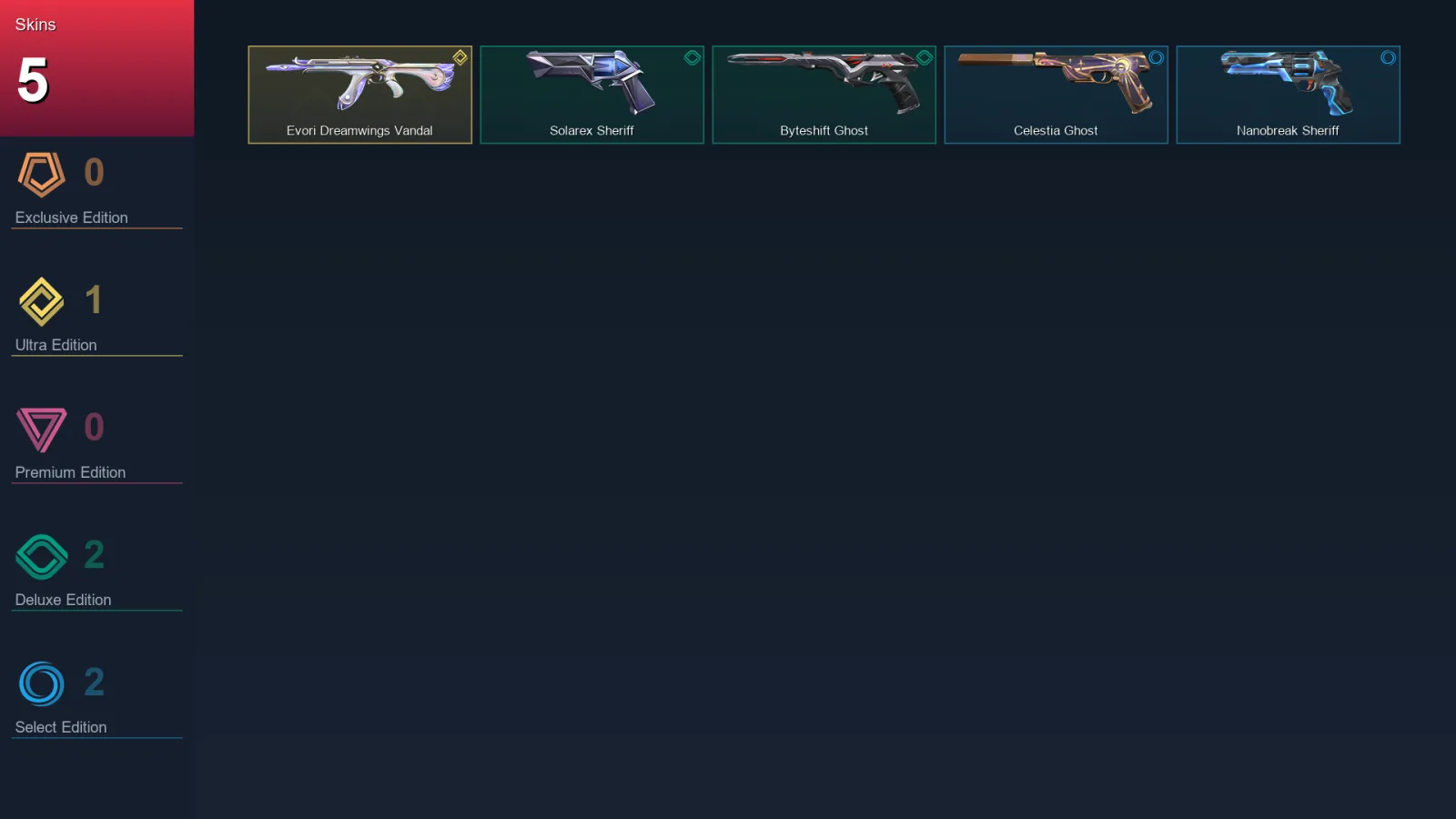 EU | Lv155 | Unranked | 5 Skin | 29 Agent | 58 Buddy