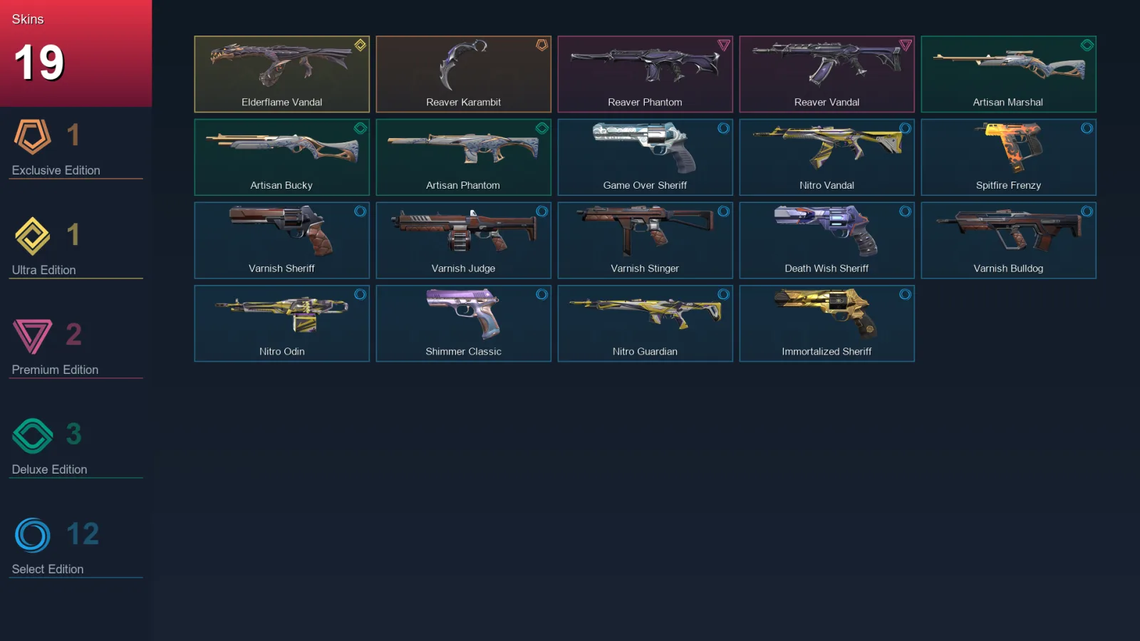 BR | Lv122 | Unranked | 19 Skin | 24 Agent | 56 Buddy — Unranked / Smurf Valorant