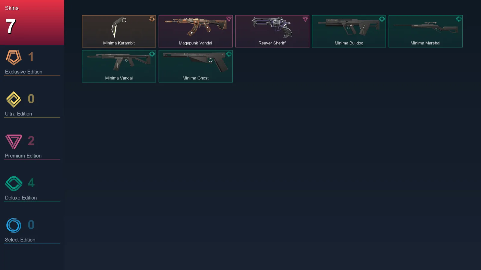 AP | Lv27 | Unranked | 7 Skin | 12 Agent | 15 Buddy