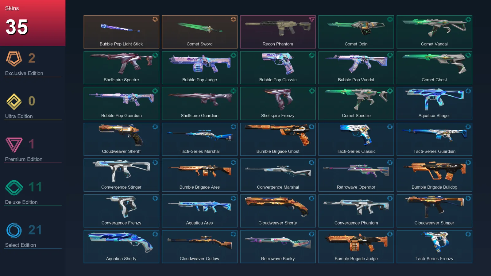 AP | Lv43 | Unranked | 35 Skin | 17 Agent | 30 Buddy — Valorant account