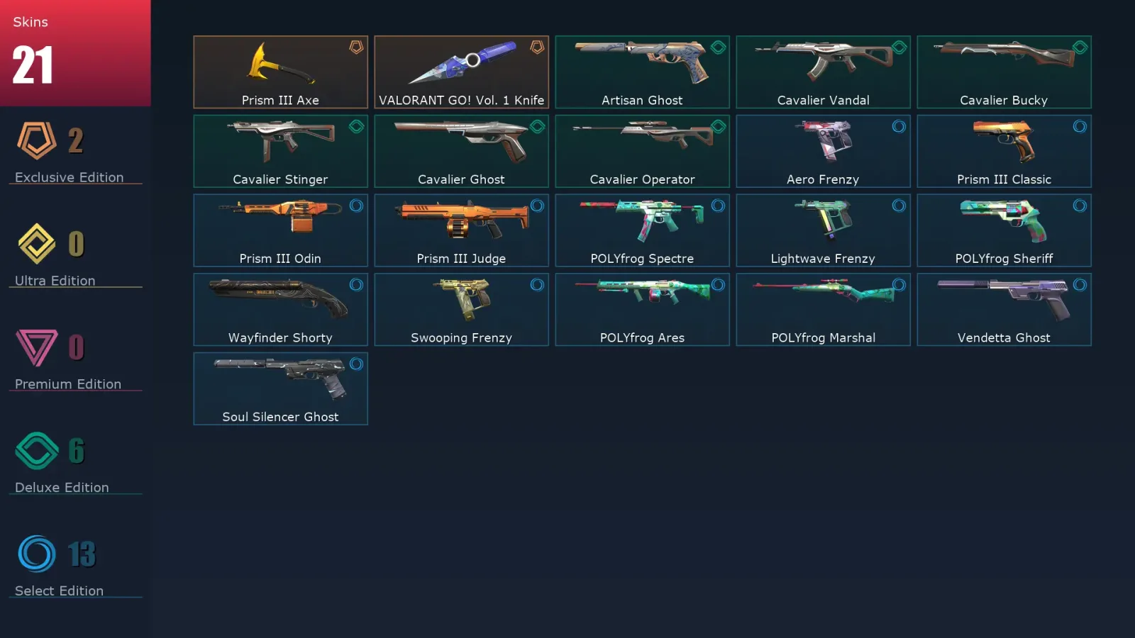 [Valorant] | EU | Level 101 | 23 Agents | 21 Skins — Valorant account