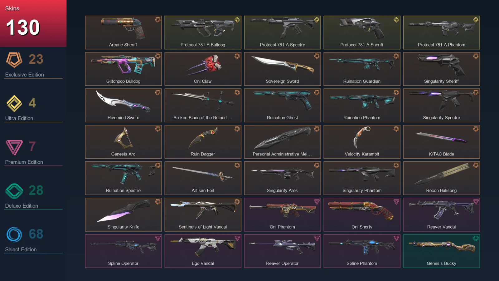 AP | Lv290 | Unranked | 130 Skin | 26 Agent | 159 Buddy — Valorant account