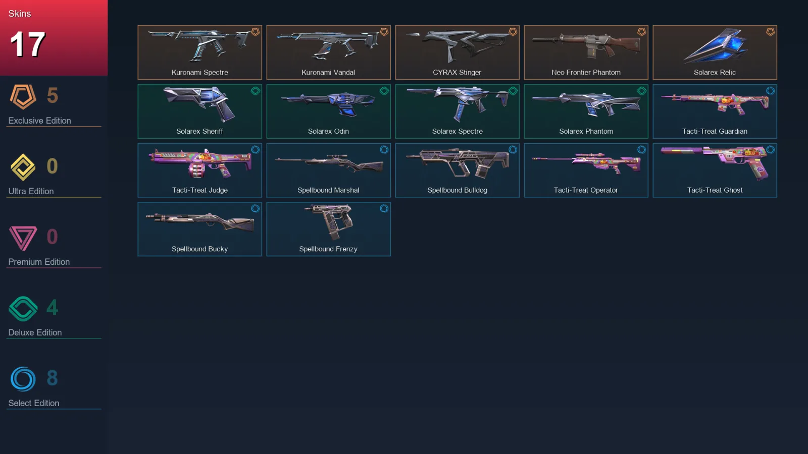 AP | Lv41 | Unranked | 17 Skin | 14 Agent | 21 Buddy