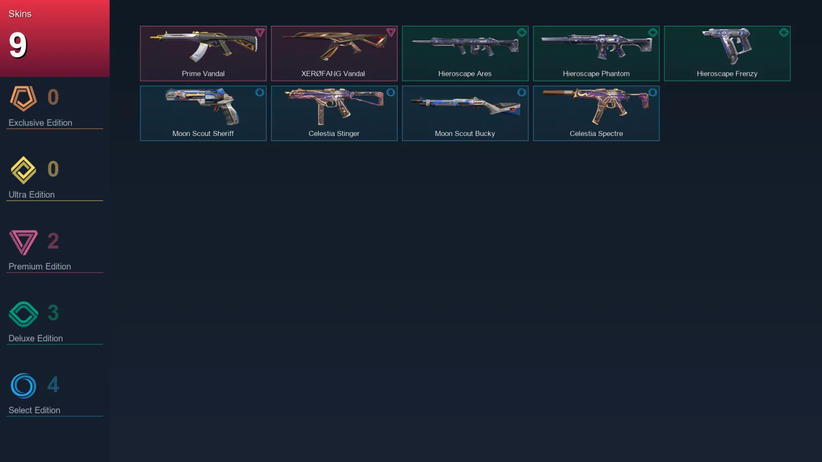 EU | Lv23 | Unranked | 9 Skin | 9 Agent | 10 Buddy — Valorant account