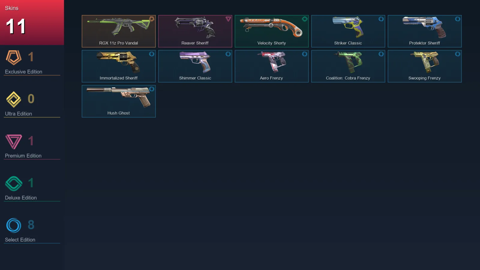 AP | Lv153 | Unranked | 11 Skin | 19 Agent | 57 Buddy