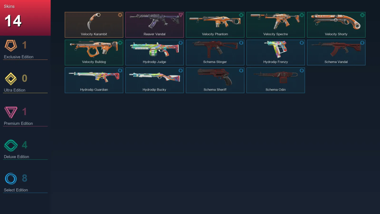 EU | Lv56 | Unranked | 14 Skin | 19 Agent | 39 Buddy
