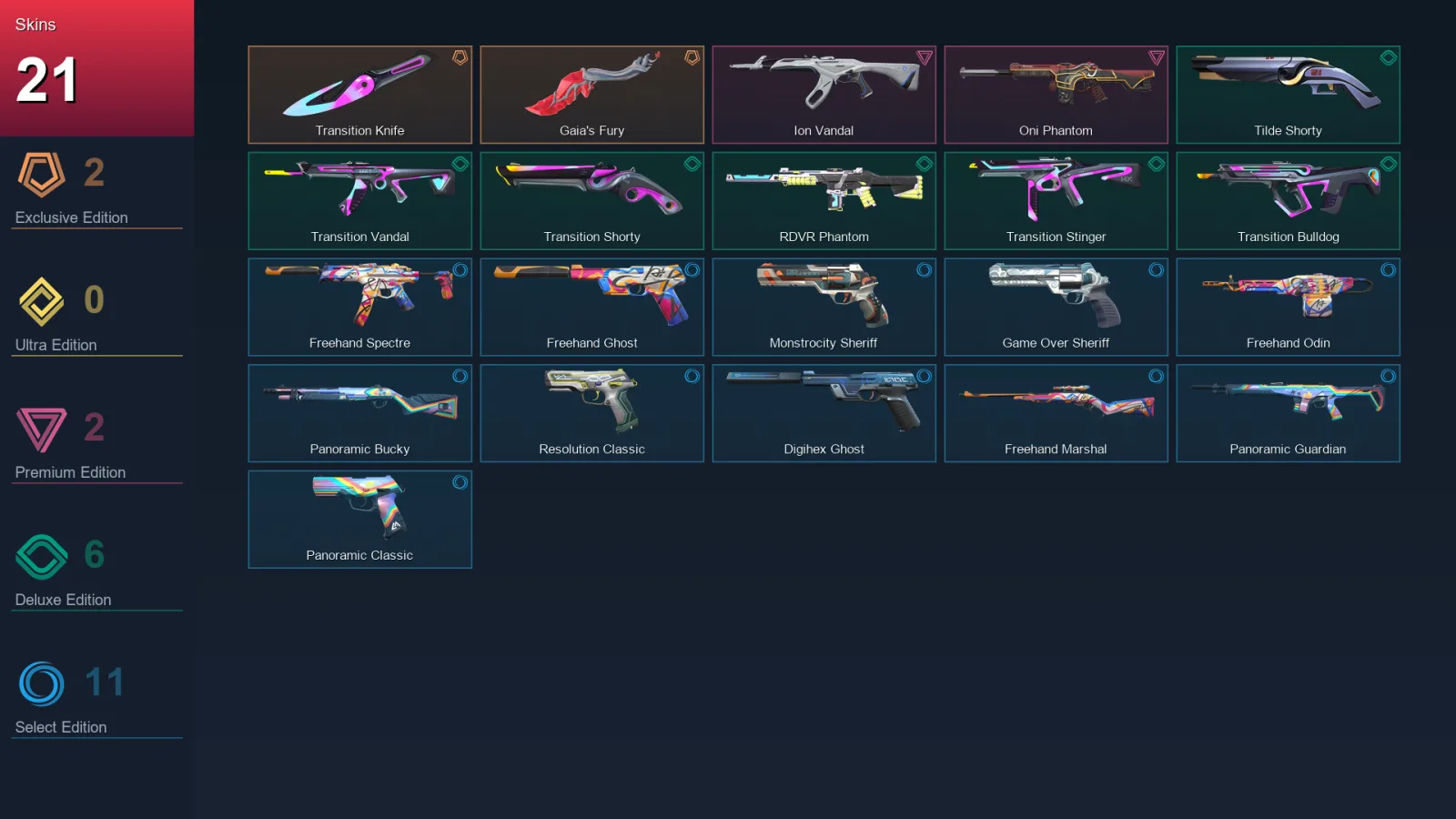 EU | Lv134 | Unranked | 21 Skin | 27 Agent | 56 Buddy — Valorant account