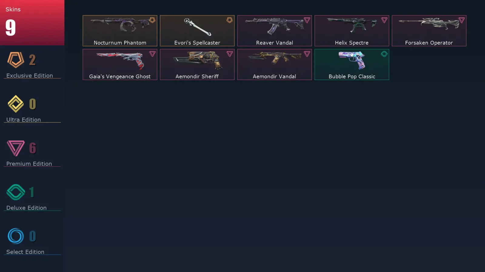 [Valorant] | EU | Level 48 | Bronze 3 | 19 Agents | 9 Skins