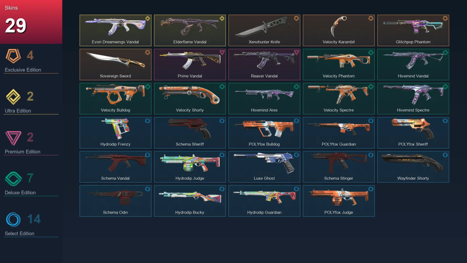 BR | Lv65 | Unranked | 29 Skin | 26 Agent | 52 Buddy