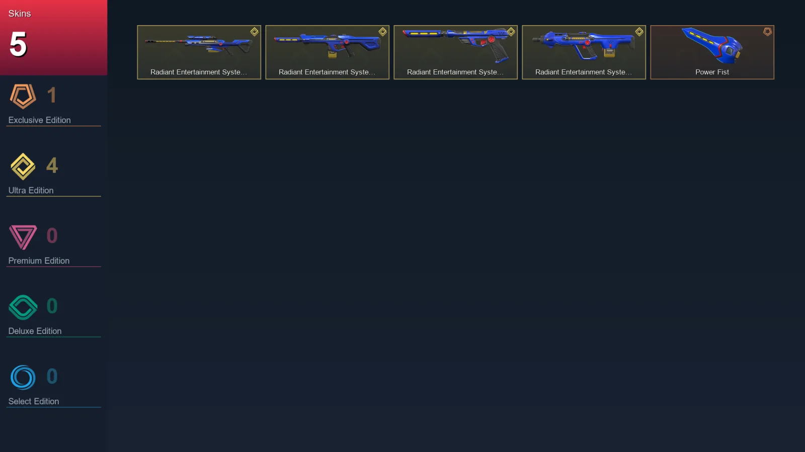 AP | Lv1 | Unranked | 5 Skin | 5 Agent | 3 Buddy