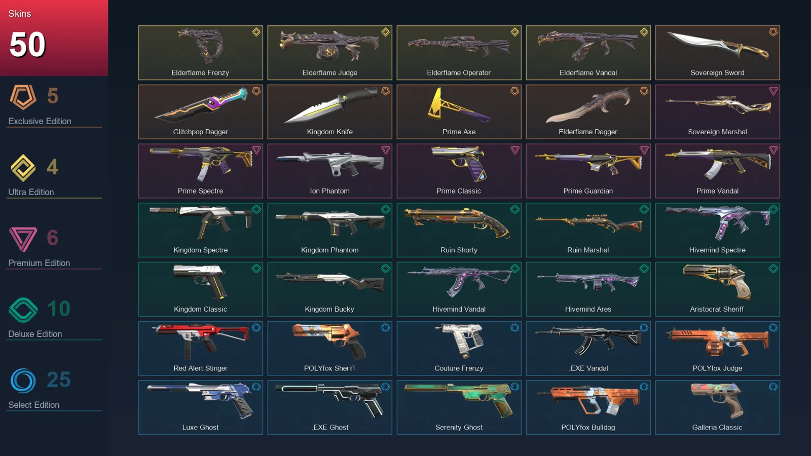 NA | Lv1 | Unranked | 50 Skin | 13 Agent | 35 Buddy