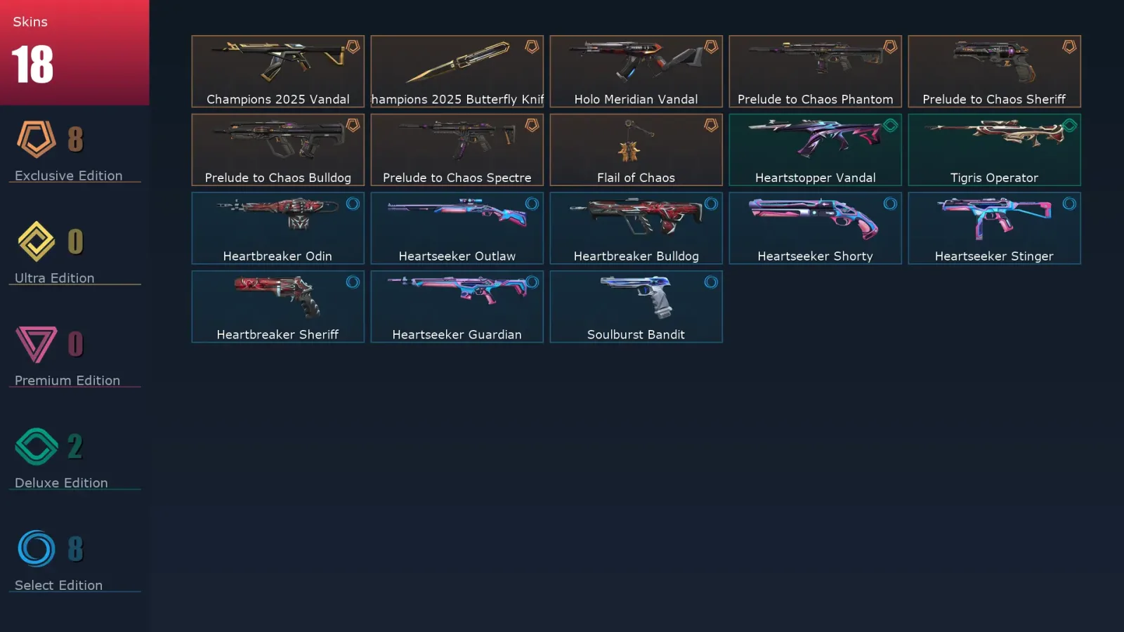 [Valorant] | EU | Level 62 | Ascendant 1 | 18 Agents | 18 Skins