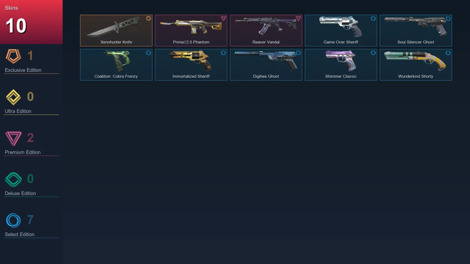 LA | Lv143 | Unranked | 10 Skin | 28 Agent | 50 Buddy