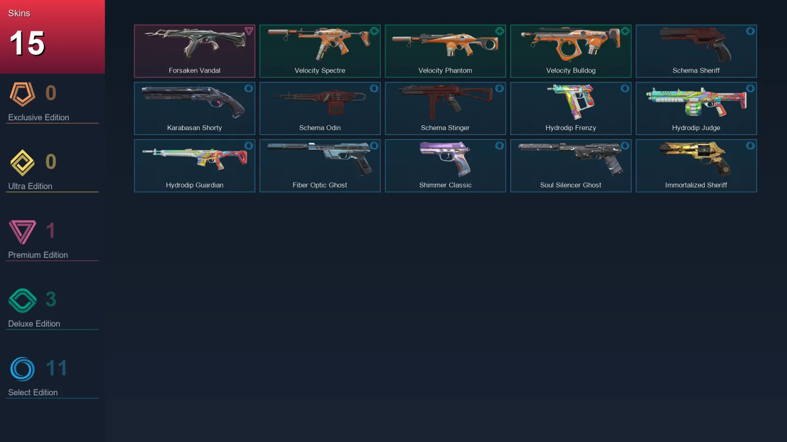 AP | Lv110 | Unranked | 15 Skin | 23 Agent | 48 Buddy — Valorant account