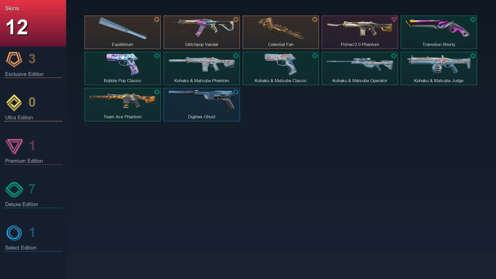 AP | Lv106 | Unranked | 12 Skin | 27 Agent | 46 Buddy