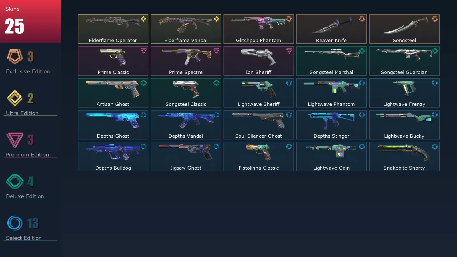 [Valorant] | EU | Level 89 | 19 Agents | 25 Skins — Valorant account