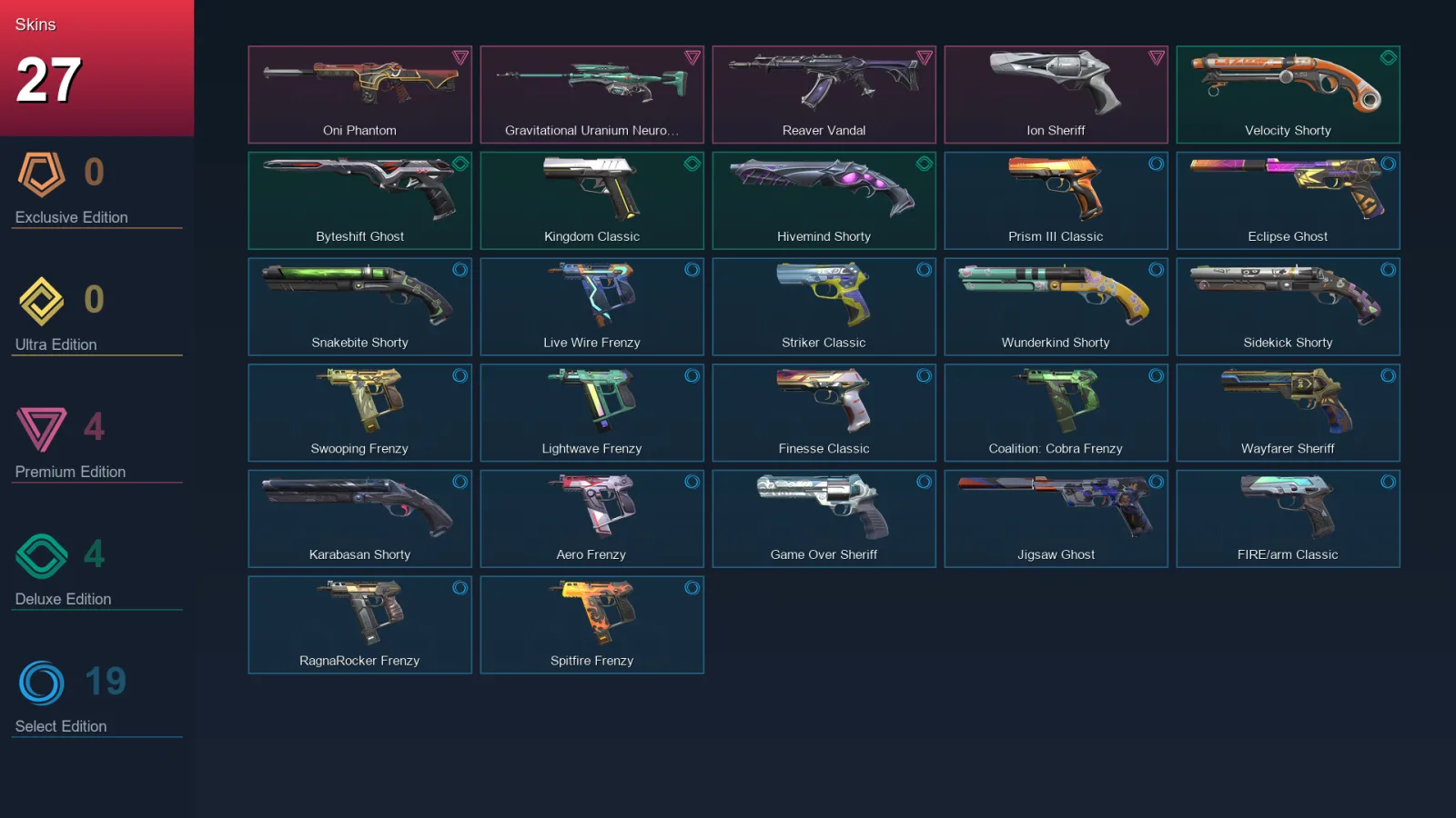 AP | Lv312 | Unranked | 27 Skin | 27 Agent | 109 Buddy — Valorant account