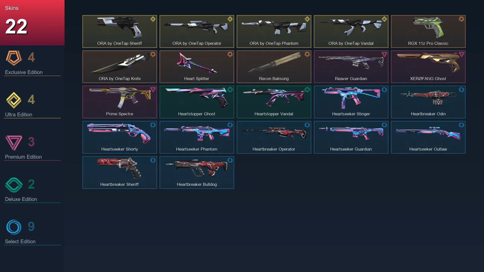EU | Lv35 | Unranked | 22 Skin | 18 Agent | 18 Buddy — Valorant account
