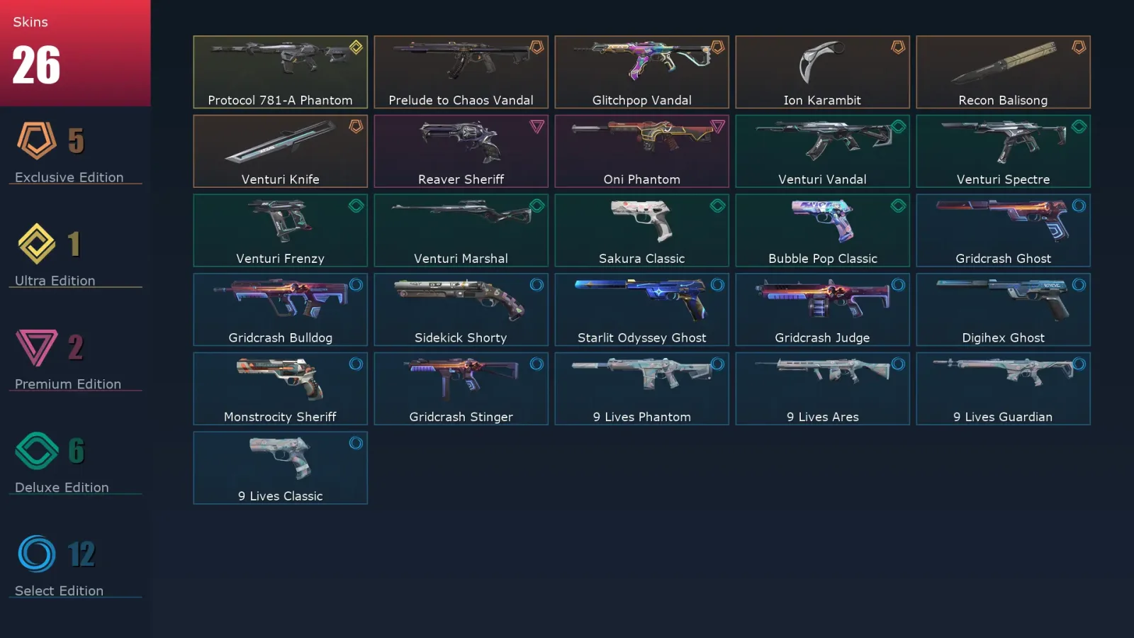 [Valorant] | EU | Level 126 | 26 Agents | 26 Skins — Valorant account