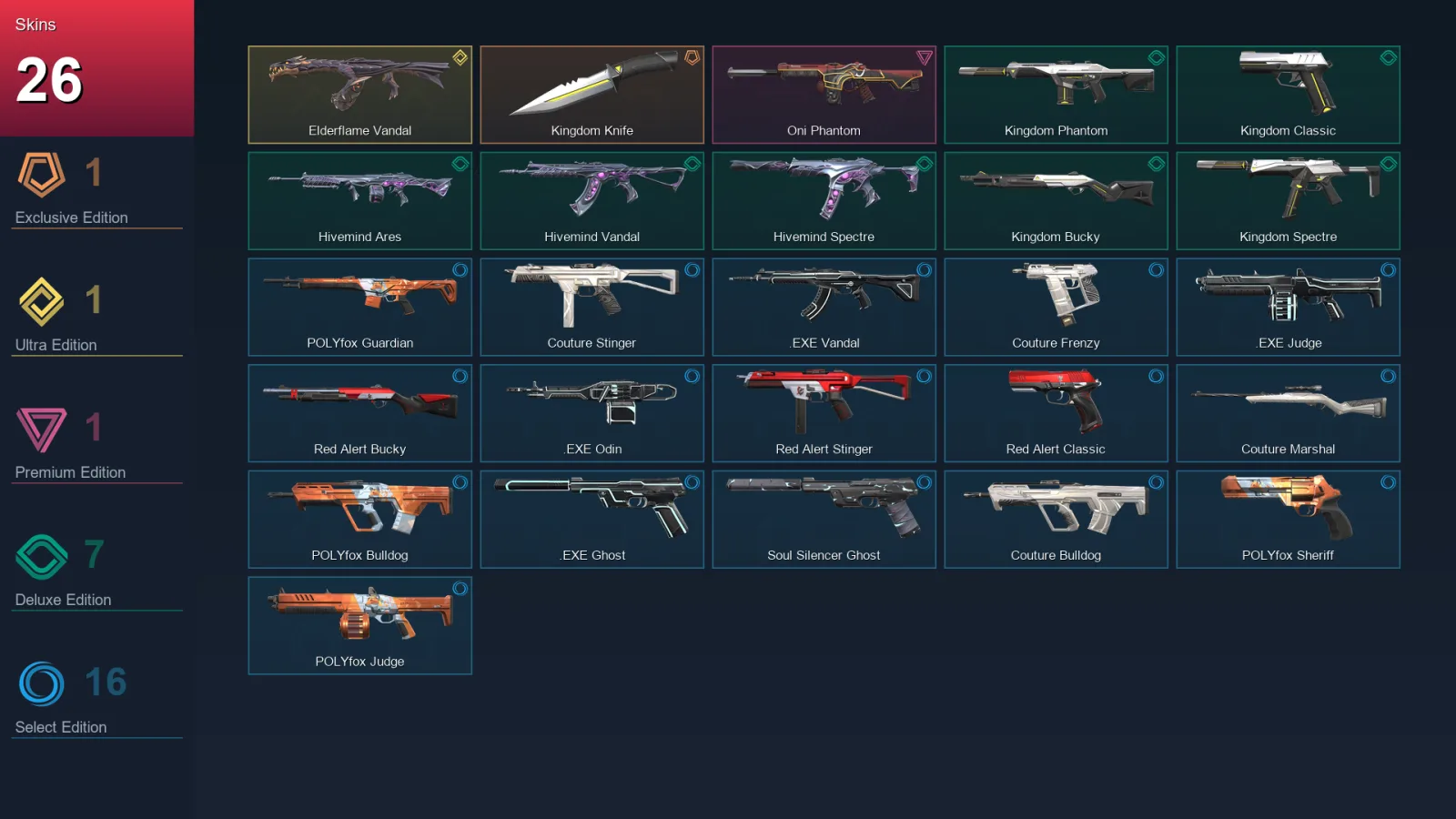 AP | Lv92 | Unranked | 26 Skin | 19 Agent | 48 Buddy