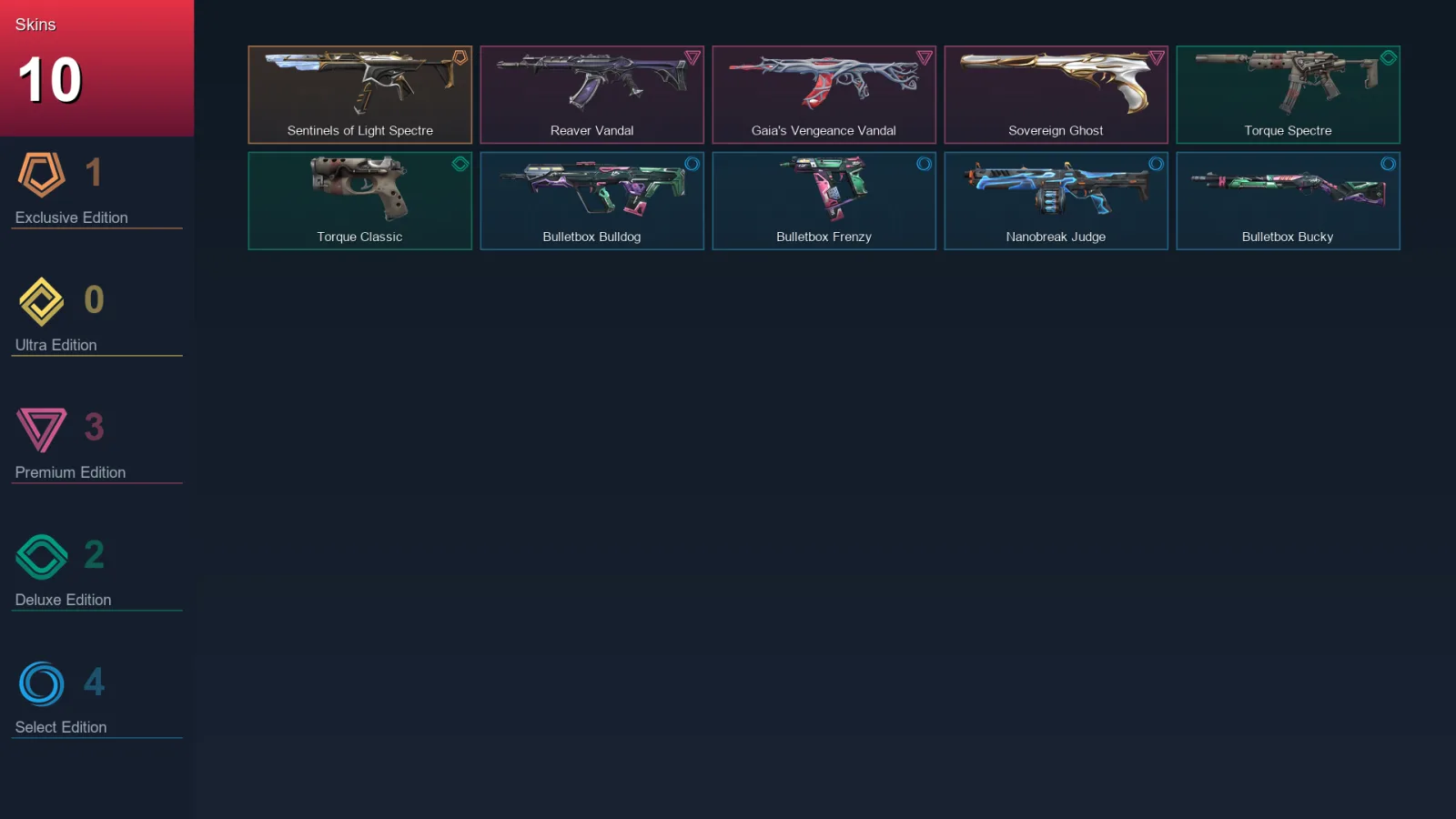 NA | Lv20 | Unranked | 10 Skin | 9 Agent | 6 Buddy